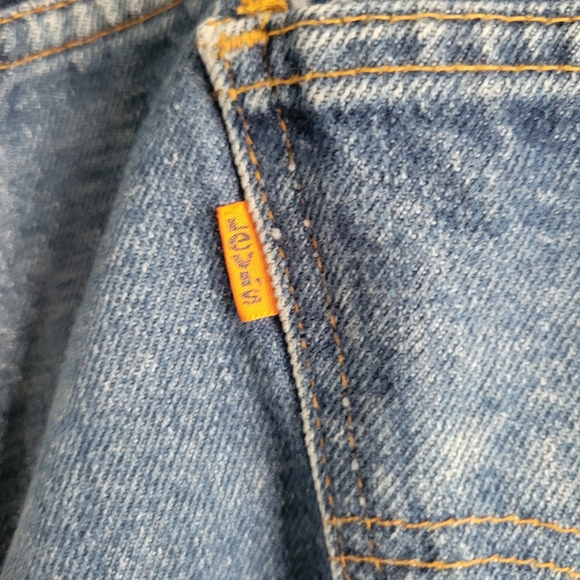 Vintage Levi’s 517 Orange Tab 80s Boot Cut Flare Jeans Size 36X30 - Picture 4 of 8